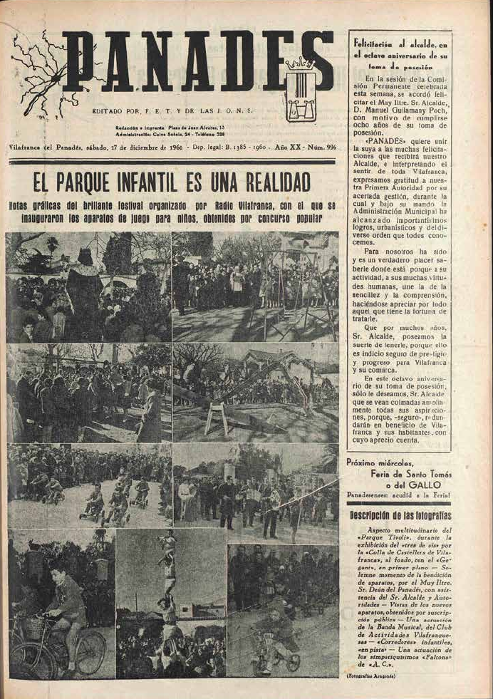 Panadés (17-XII-1960).