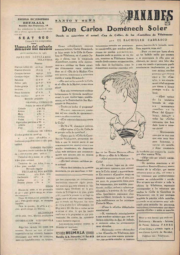 Panadés (9-XII-1961).