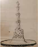 Un esbós del futur monument «Als Castellers».