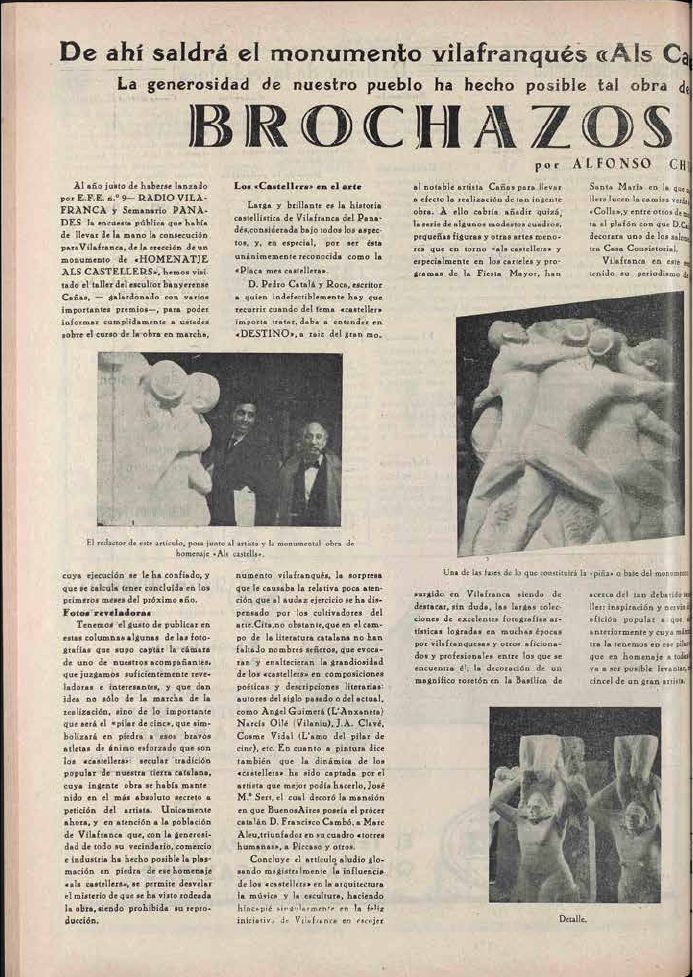 Article aparegut a Panadés (1-XII-1962).