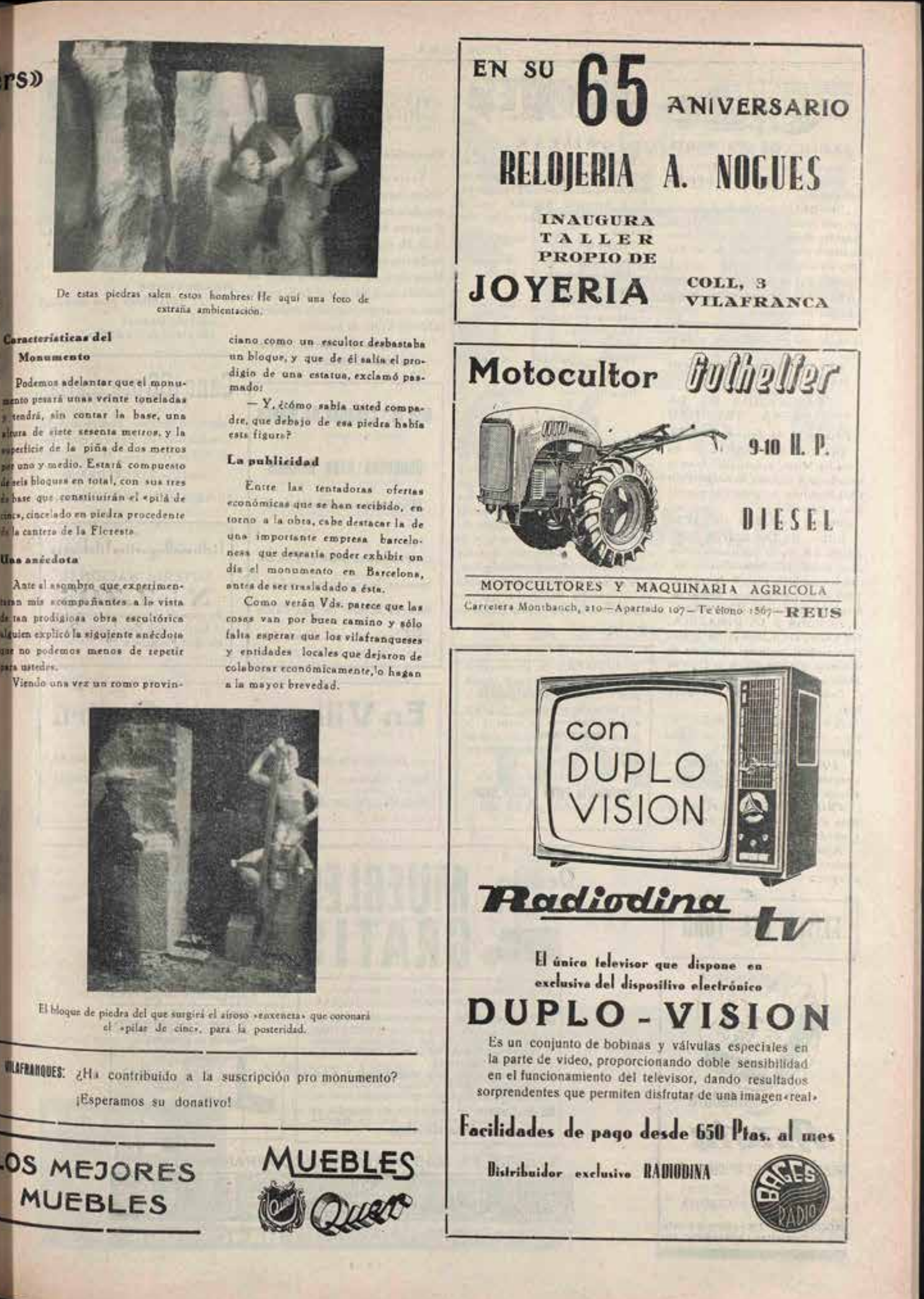 Article aparegut a Panadés (1-XII-1962).